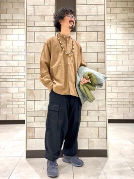 「みりたりー」｜「アイテム（ミリタリージャケット）」を使った、coen Shinoさん（メンズ・165cm）の秋コーディネート