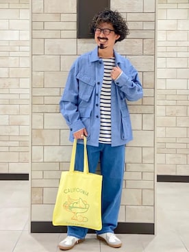 「SMITH'S（スミス）のアイテム」を使った、coen Shinoさん（メンズ・165cm）の春コーディネート