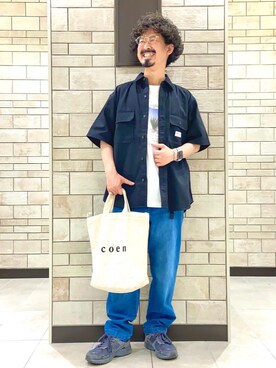 「SMITH'S（スミス）のアイテム」を使った、coen Shinoさん（メンズ・165cm）の春コーディネート