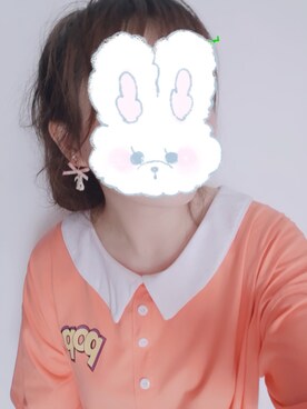 「oversize 连衣裙のアイテム（ワンピース、その他）」を使った、芒果泰泰さん（レディース）の夏コーディネート