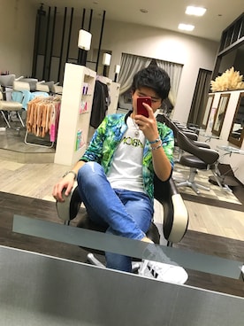 「EVOLUTION（エボリューション）のアイテム（ジャケット/アウター）」を使った、雄大さん（メンズ・178cm）の春コーディネート