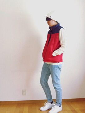 「Quash（クアッシュ）のアイテム」を使った、TSUBASA.さん（メンズ・173cm）の冬コーディネート