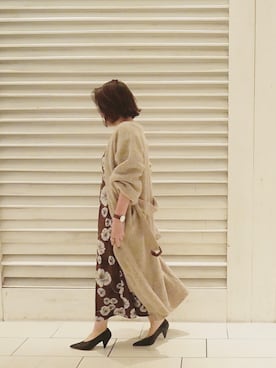 「大人シンプル」｜「アイテム（その他アウター）」を使った、Saki_oさん（レディース・165cm）の秋コーディネート