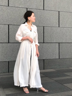 「upper hights」｜「アイテム（ワンピース/ドレス）」を使った、Saki_oさん（レディース・165cm）の春コーディネート