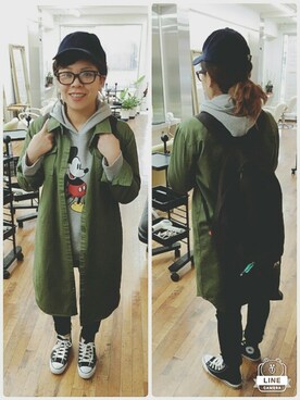 奈津見さん(レディース・157cm)の冬コーディネート