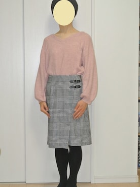 「アイテム（スカート、ブラック系）」を使った、きょうちゃんさん（メンズ・161cm）の冬コーディネート
