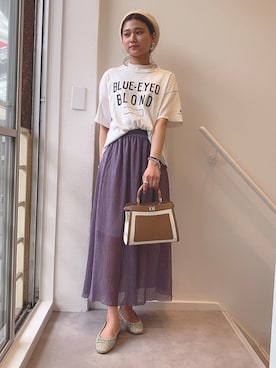 「シースルー」｜「アイテム（腕時計）」を使った、TSUCHIDAさん（レディース・162cm）の春コーディネート