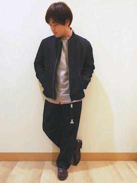 「BACK NUMBER（バックナンバー）のアイテム（デニムジャケット）」を使った、ぴさん（メンズ・162cm）の冬コーディネート