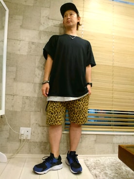 「Nike air huarache」｜Keisuuuuさん（メンズ・160cm）の夏コーディネート
