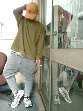 「SEVENDAYS=SUNDAY（セブンデイズサンデイ）のアイテム（スウェット）」を使った、Keisuuuuさん（メンズ・160cm）の秋コーディネート