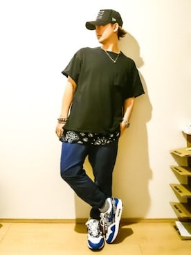 「アトモス別注」｜Keisuuuuさん（メンズ・160cm）の夏コーディネート