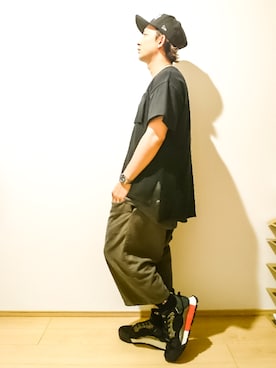 「Wizzard（ウィザード）のクロップドパンツ（その他パンツ、グレー系）」を使った、MONOTUKURIさん（メンズ・160cm）の夏コーディネート