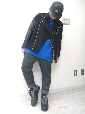 「色遊び」｜Keisuuuuさん（メンズ・160cm）の冬コーディネート