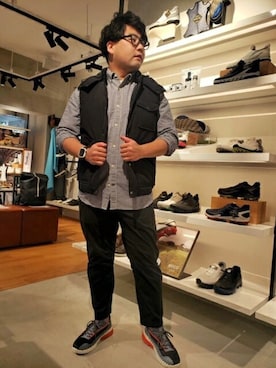 「ECCO」｜ECCO JAPANさん（メンズ・160cm）の秋コーディネート