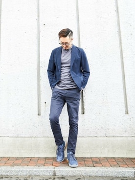 「ECCO」｜ECCO JAPANさん（メンズ・170cm）の秋コーディネート
