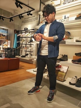 「ECCO」｜ECCO JAPANさん（メンズ・160cm）の秋コーディネート
