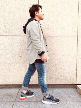 「ECCO」｜ECCO JAPANさん（メンズ・160cm）の秋コーディネート