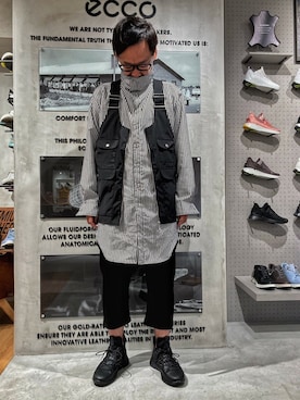 「ECCO」｜ECCO JAPANさん（メンズ・170cm）の秋コーディネート
