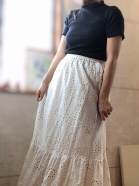 「コットンレース」｜すみやんさん（レディース・153cm）の春コーディネート