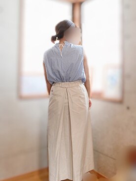 「chocomee（チョコミー）のアイテム（タンクトップ）」を使った、すみやんさん（レディース・153cm）の夏コーディネート