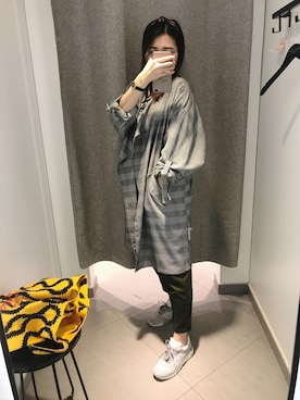 「New look（ニュールック）のアイテム（トレンチコート）」を使った、Gloria.zさん（レディース・158cm）の秋コーディネート