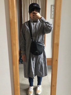 「アイテム（ワンピース/ドレス）」を使った、モモさん（レディース・154cm・10代）の秋コーディネート