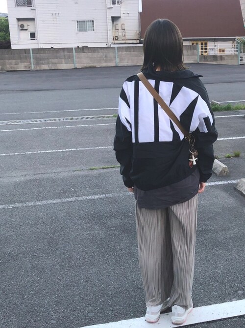Towatowa Nikeのナイロンジャケットを使ったコーディネート Wear