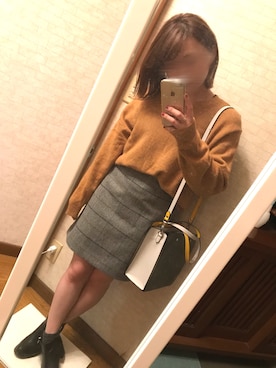 「マスタードイエロー」｜mayuさん（レディース・151cm）の秋コーディネート