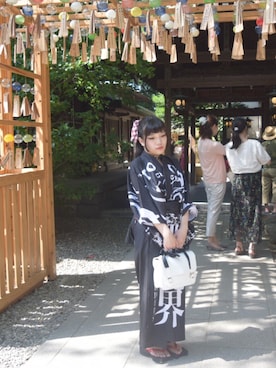 「原宿系」｜「アイテム（水着/着物・浴衣）」を使った、魔呪(まぁじゅ)さん（レディース・148cm）の夏コーディネート