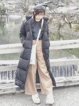 「MICHEL KLEIN（ミッシェル・クラン）のアイテム（ジャケット/アウター）」を使った、あさ☀さん（レディース・161cm）の冬コーディネート