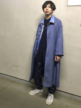 「JOURNAL STANDARD（ジャーナルスタンダード）のアイテム（ステンカラーコート）」を使った、(Kito) さん（メンズ・171cm）の冬コーディネート