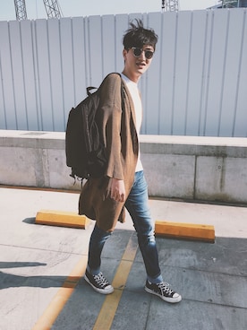 「costco」｜「アイテム（その他アウター）」を使った、JEFFWUUUUUさん（メンズ・183cm）の秋コーディネート