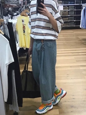 「SHAREEF（シャリーフ）のアイテム（レッグウェア）」を使った、とらさん（メンズ・174cm）の春コーディネート