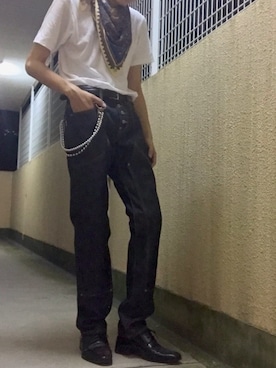 「soe（ソーイ）のアイテム（財布/小物）」を使った、とらさん（メンズ・174cm）の秋コーディネート