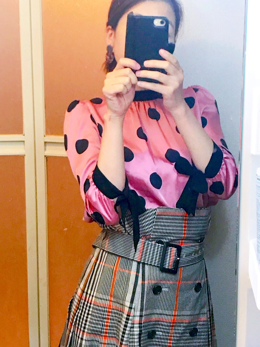 フレイアイディー　プリーツコンビスカート　秋服　トレンチ型　サイズ2