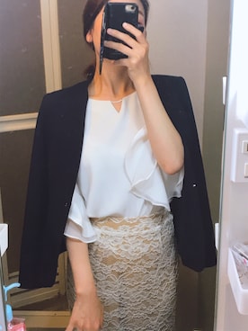 「OFUON（オフオン）のアイテム」を使った、ローズさん（レディース・163cm）の春コーディネート