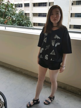 「A（エィス）のアイテム（トップス）」を使った、Rachaelruru さん（レディース・160cm）の春コーディネート