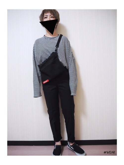 搭配vans(黑色系)的女性时尚穿搭总览(地区:日本,季节:春) - wear