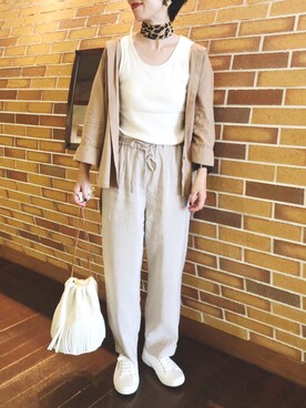 「秋のカフェオレコーデ」｜「アイテム（財布/小物）」を使った、suuさん（レディース・160cm）の秋コーディネート