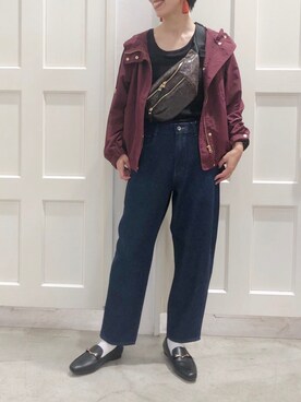 「秋のカフェオレコーデ」｜「アイテム（マウンテンパーカー）」を使った、suuさん（レディース・160cm）の秋コーディネート
