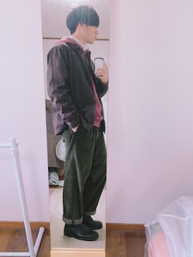 「Blundstone（ブランドストーン）のBlundstone/ブランドストーン　ｻｲﾄﾞｺﾞｱﾌﾞｰﾂ Men's（ブーツ）」を使った、もっさん（メンズ・174cm）の秋コーディネート