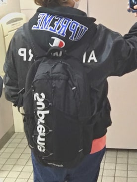 「シュプリーム」｜「アイテム（MA-1）」を使った、adaaajoさん（レディース・166cm）の冬コーディネート