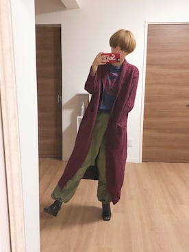 「ニットロングカーデ」｜adaaajoさん（レディース・166cm）の秋コーディネート