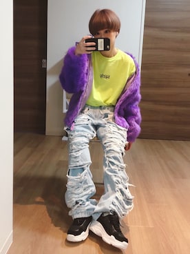 「FIG&VIPER（フィグアンドバイパー）のアイテム（スニーカー）」を使った、adaaajoさん（レディース・166cm）の冬コーディネート