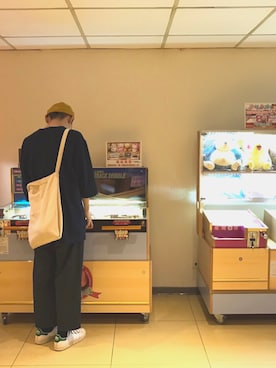 「EN ROUTE（アンルート）のアイテム（スラックス）」を使った、アーチョ choさん（メンズ・171cm）の夏コーディネート