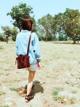 「LOVFEE（ラッフィ）のアイテム（ジャケット/アウター）」を使った、Yi  Linさん（レディース・160cm）の秋コーディネート