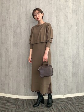 12gレイヤード2pワンピース 5968を使った人気ファッションコーディネート Wear 12gレイヤード2pワンピース 5968を使った人気ファッションコーディネート Wear