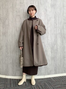 ちゃんおのさん（レディース・166cm）の冬コーディネート