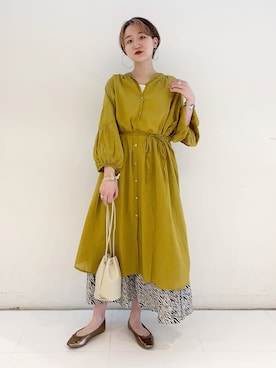 「ボイルワンピース」｜ちゃんおのさん（レディース・166cm）の春コーディネート