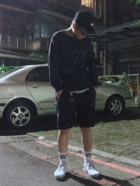 「palace」｜「アイテム（その他）」を使った、Ö sēvenさん（メンズ・163cm）の秋コーディネート